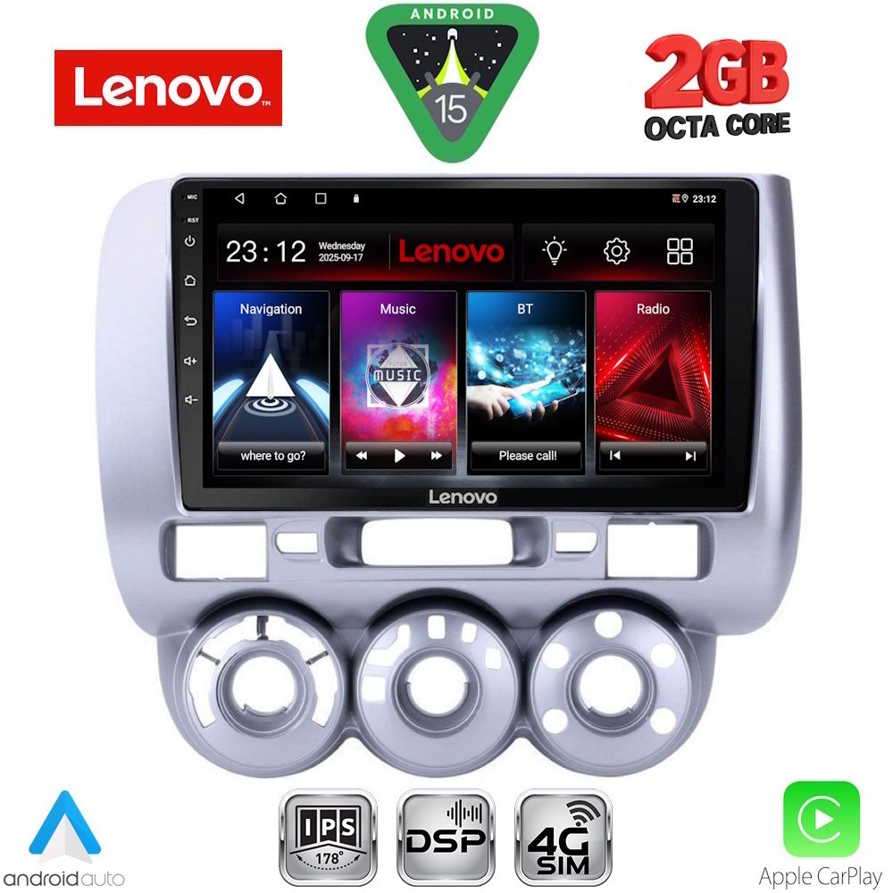 LENOVO LVF 5210_CPA A/C (9inc) MULTIMEDIA TABLET for HONDA JAZZ mod. 2002-2008