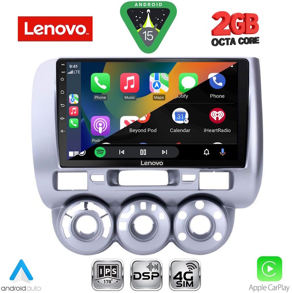 LENOVO LVF 5210_CPA A/C (9inc) MULTIMEDIA TABLET for HONDA JAZZ mod. 2002-2008 - LENOVO LVF 5210_CPA AC