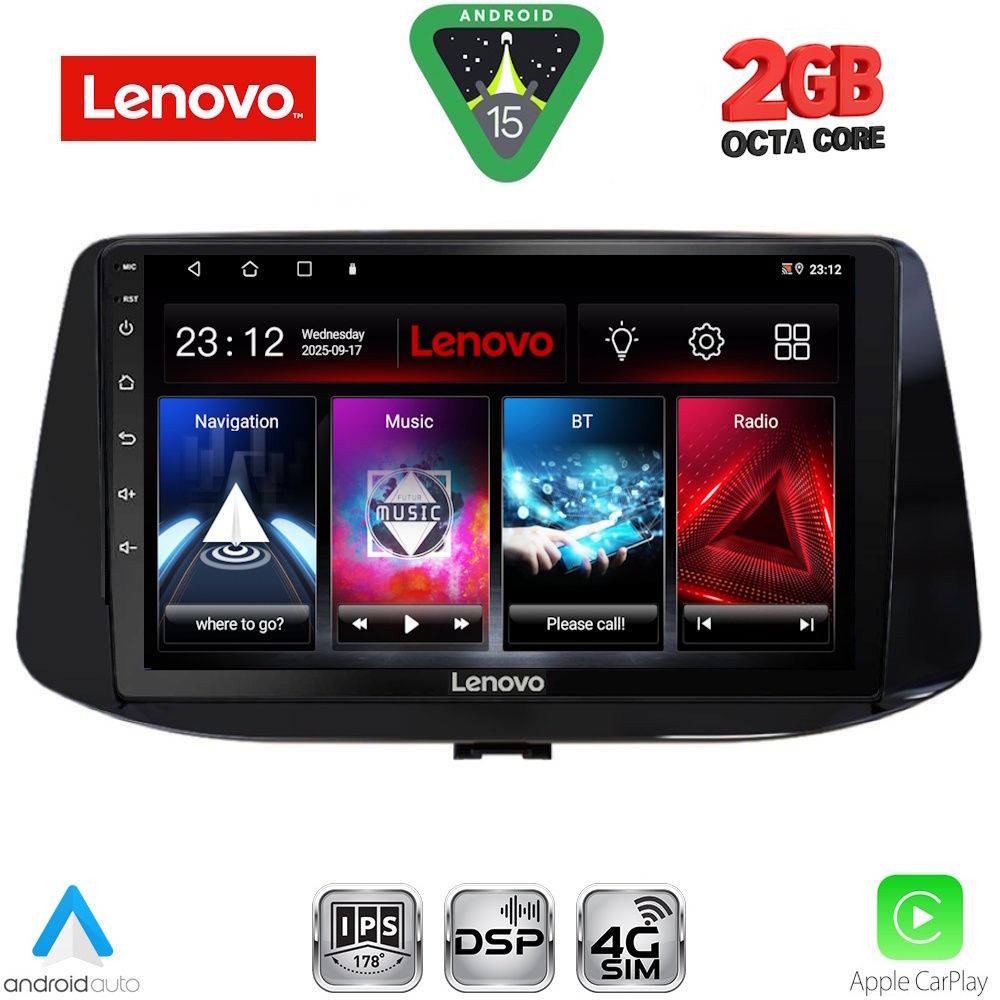 LENOVO LVF 5233_CPA (9inc) MULTIMEDIA TABLET for HYUNDAI i30 mod. 2018>