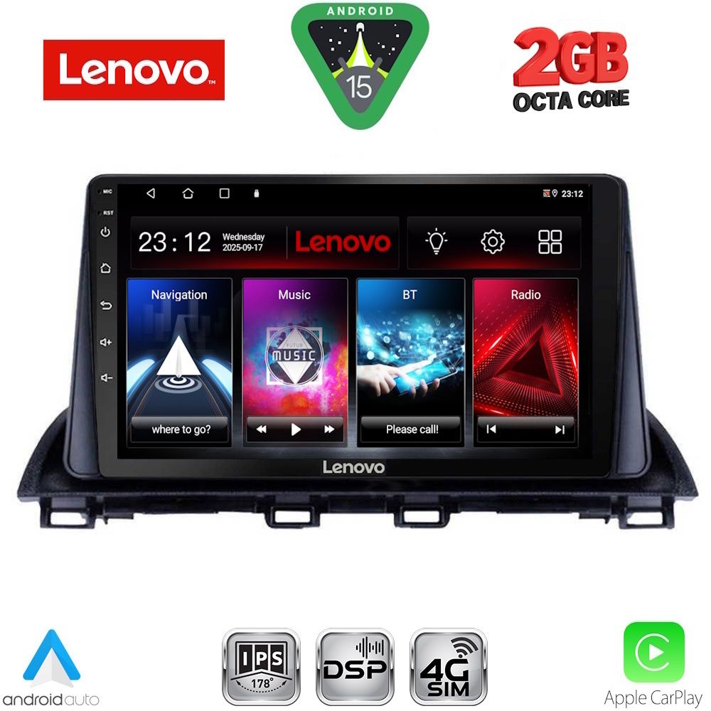 LENOVO LVF 5367_CPA (9inc) MULTIMEDIA TABLET for MAZDA 3 mod. 2014-2019
