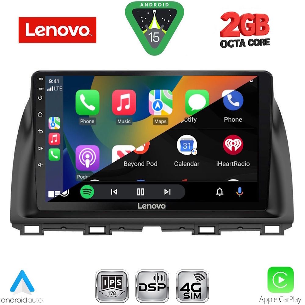 LENOVO LVF 5380_CPA (10inc) MULTIMEDIA TABLET for MAZDA CX5 mod. 2013-2017 - LENOVO LVF 5380_CPA