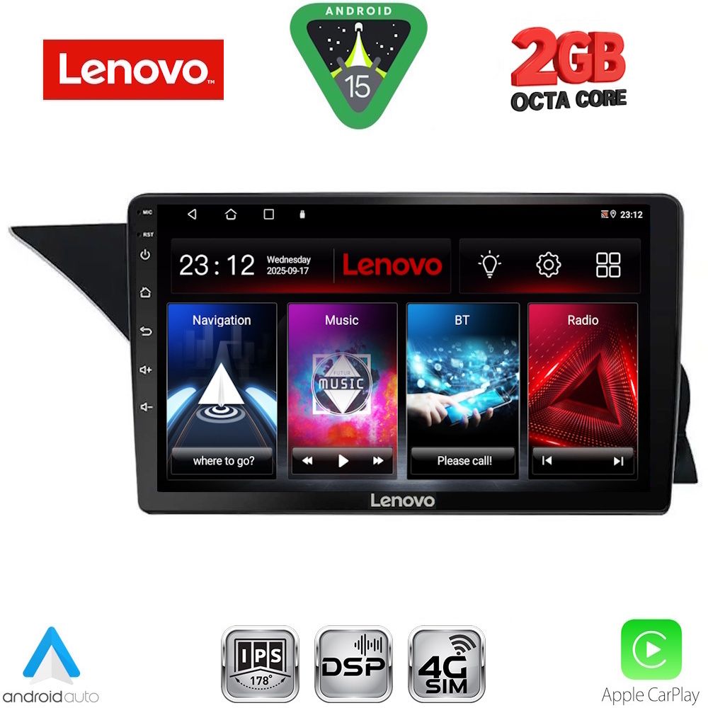 LENOVO LVF 5412_CPA (NTG 4.5) (9inc) MULTIMEDIA TABLET for MERCEDES GLK (X204) mod. 2013-2017