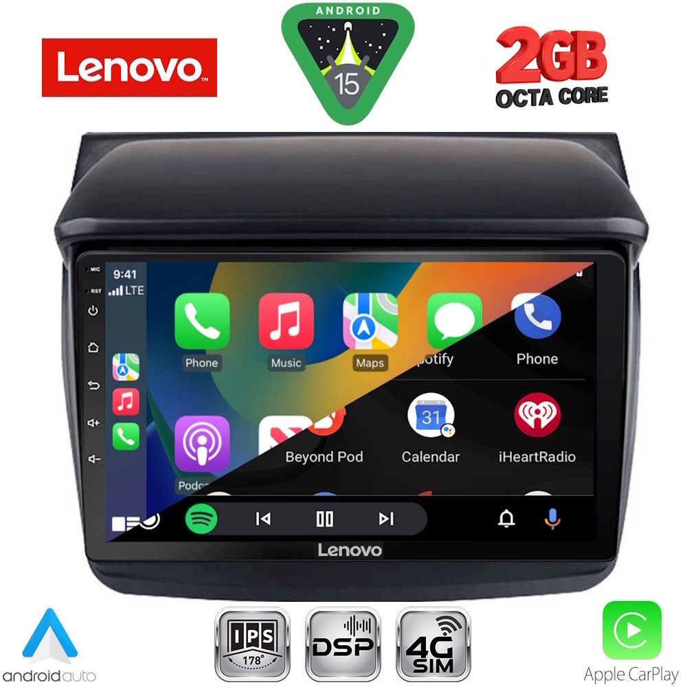 LENOVO LVF 5436_CPA (9inc) MULTIMEDIA TABLET for MITSUBISHI L200 mod. 2006-2015 - LENOVO LVF 5436_CPA