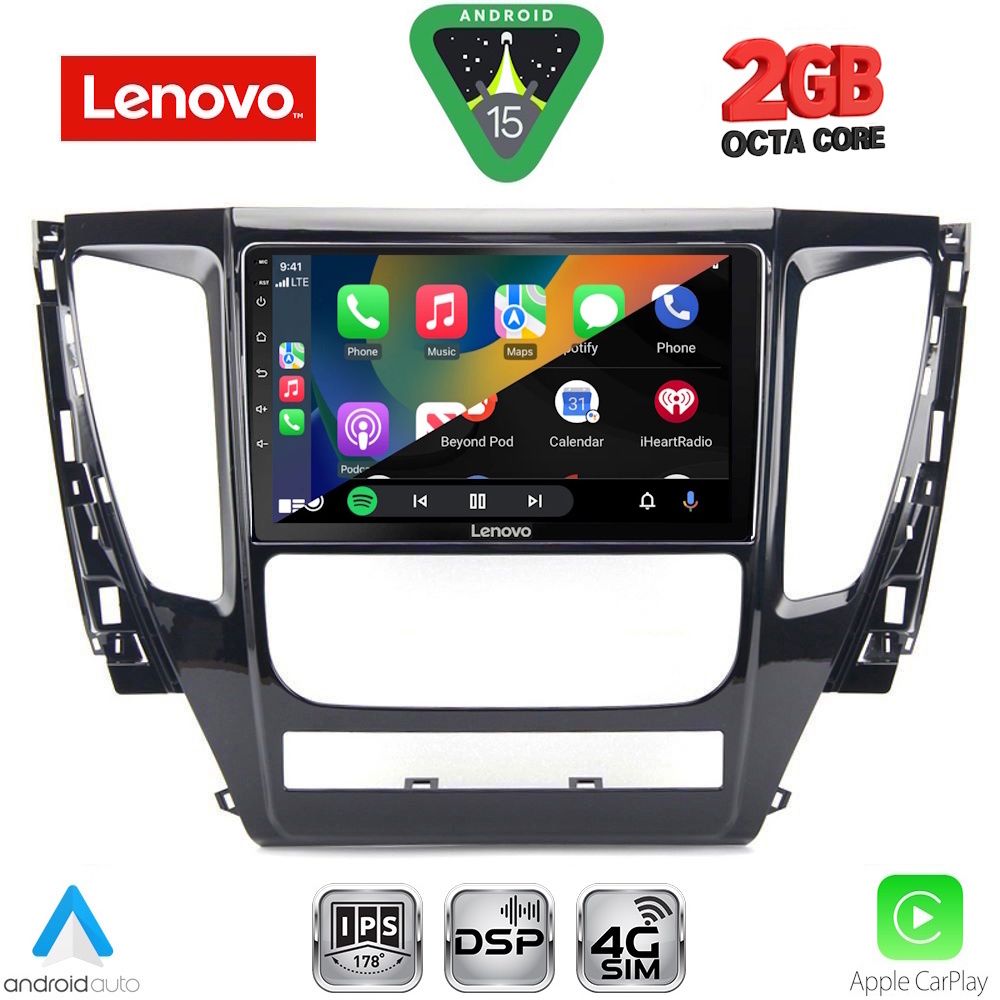LENOVO LVF 5447A_CPA (9inc) MULTIMEDIA TABLET for MITSUBISHI PAJERO mod. 2013-2020 - LENOVO LVF 5447_CPA