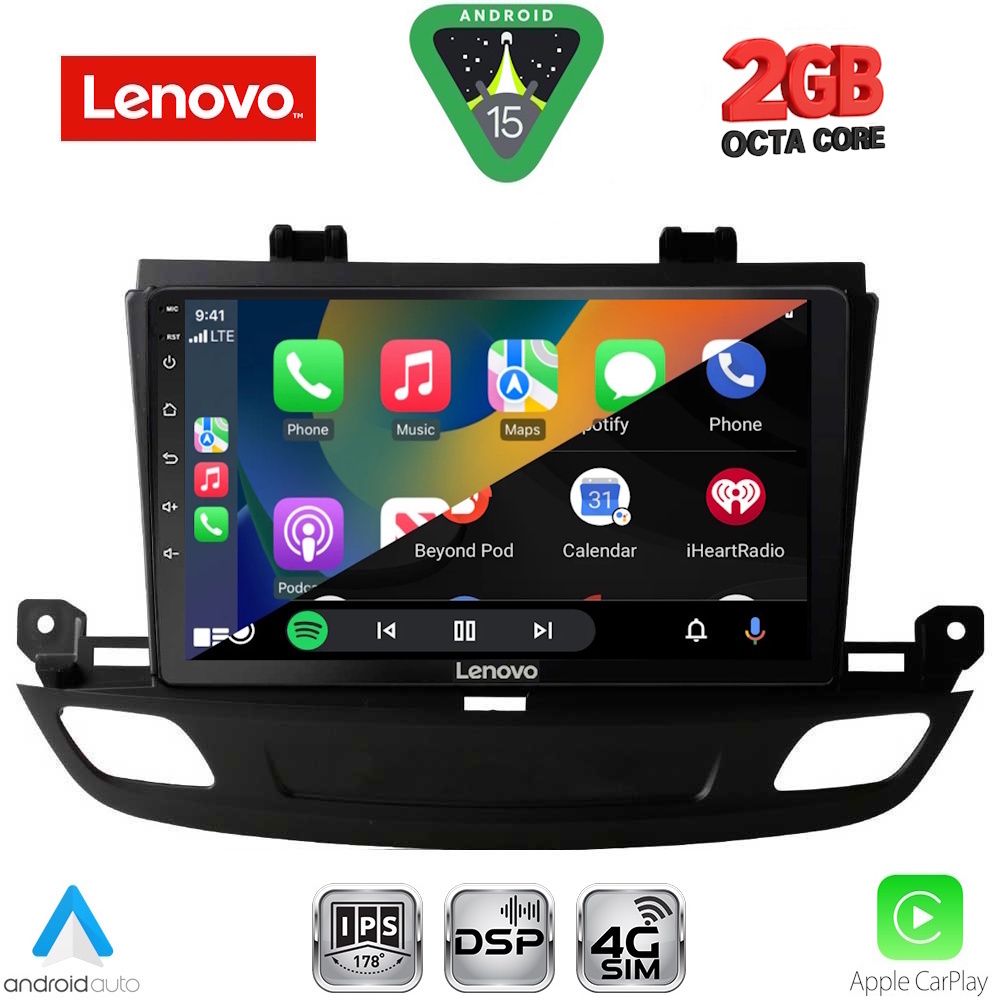 LENOVO LVF 5493_CPA (9inc) MULTIMEDIA TABLET for OPEL INSIGNIA mod. 2018-2024 - LENOVO LVF 5493_CPA