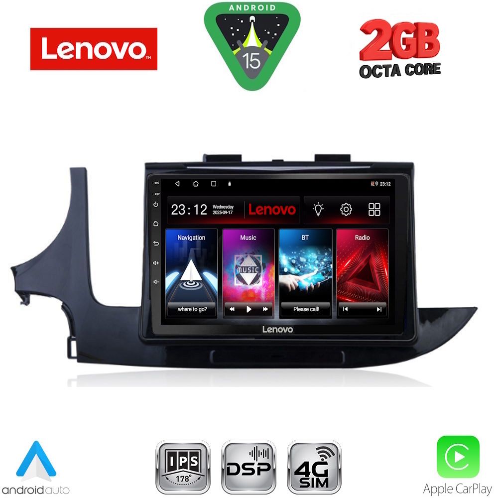 LENOVO LVF 5497_CPA (9inc) MULTIMEDIA TABLET for OPEL MOKKA mod. 2016-2021