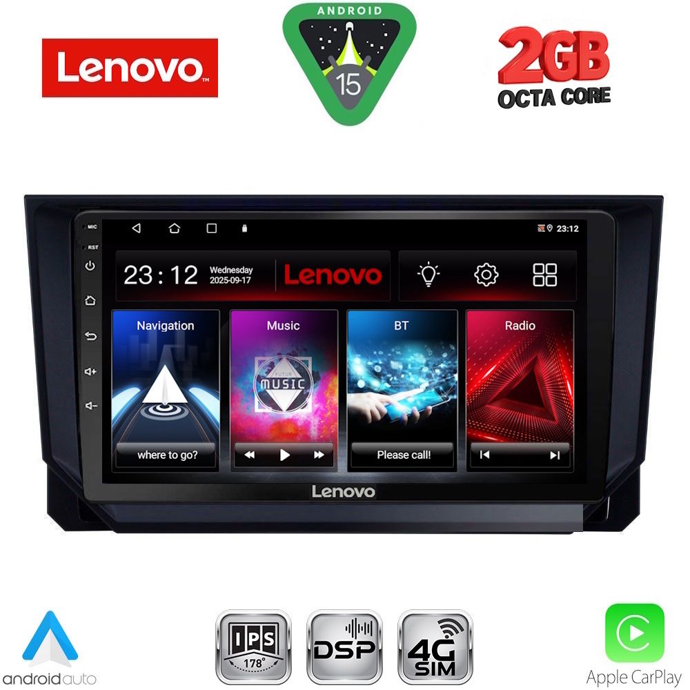 LENOVO LVF 5573_CPA (9inc) MULTIMEDIA TABLET for SEAT ARONA - IBIZA mod. 2018>