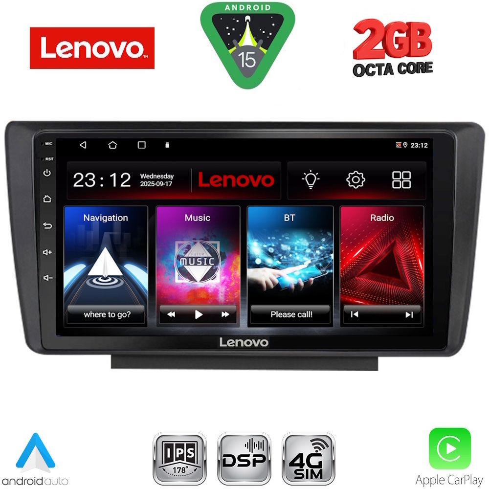 LENOVO LVF 5594_CPA (9inc) MULTIMEDIA TABLET for  SKODA OCTAVIA 5 mod. 2005-2012 - LENOVO LVF 5594_CPA