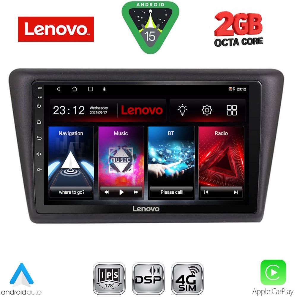 LENOVO LVF 5600_CPA (9inc) MULTIMEDIA TABLET for  SKODA RAPID SPACEBACK mod. 2014-2019