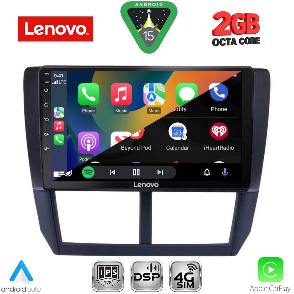 LENOVO LVF 5662_CPA (9inc) MULTIMEDIA TABLET for SUBARU FORESTER - IMPREZA - XV mod. 2008-2013 - LENOVO LVF 5662_CPA