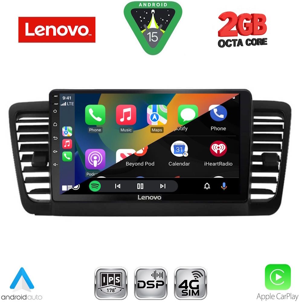 LENOVO LVF 5665_CPA (9inc) MULTIMEDIA TABLET for SUBARU LEGACY - OUTBACK mod. 2002-2008 - LENOVO LVF 5665_CPA