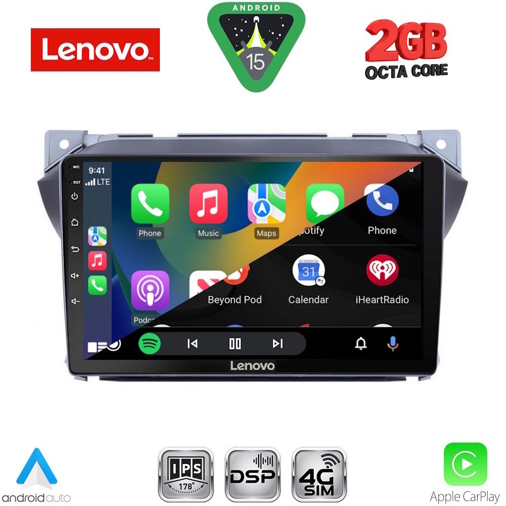 LENOVO LVF 5670_CPA (9inc) MULTIMEDIA TABLET for SUZUKI ALTO - NISSAN PIXO mod. 2009-2014 - LENOVO LVF 5670_CPA