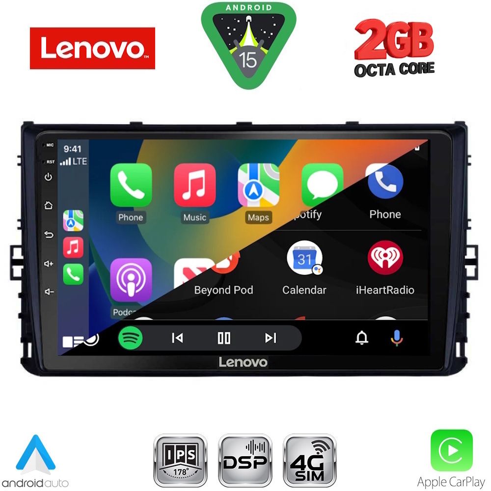 LENOVO LVF 5758_CPA (9inc) MULTIMEDIA TABLET for VW POLO – TROC – TCROSS mod. 2017-2026 - LENOVO LVF 5758_CPA