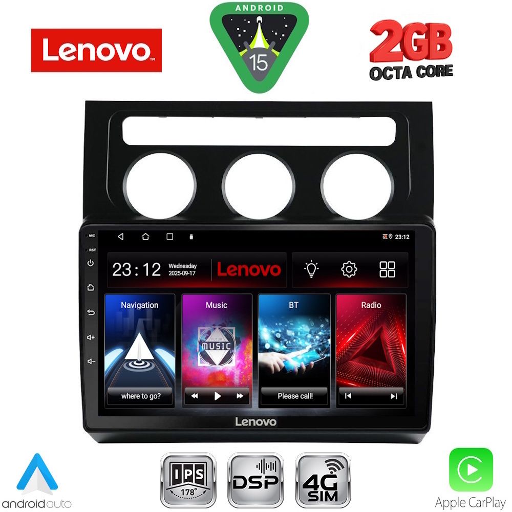 LENOVO LVF 5767_CPA CLIMA (10inc) MULTIMEDIA TABLET for VW TOURAN mod. 2003-2010 - LENOVO LVF 5767_CPA CL