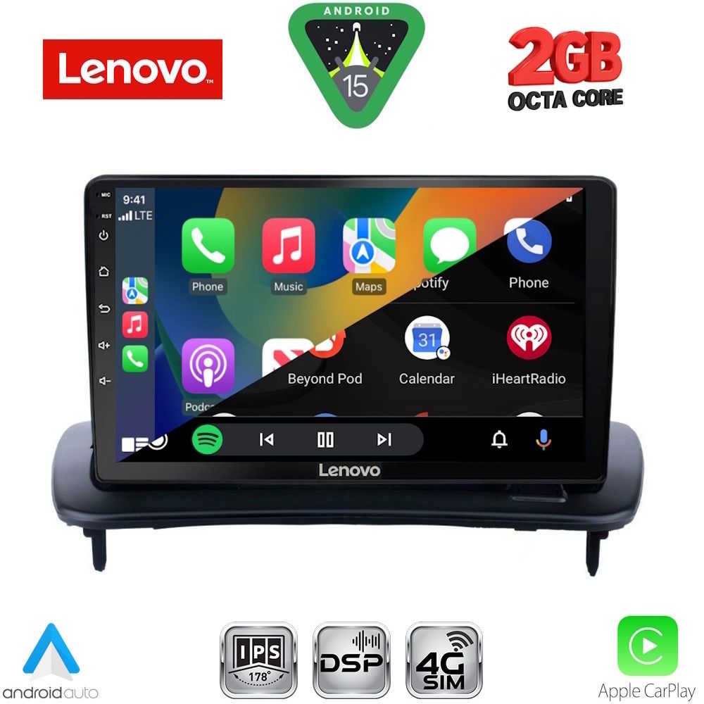 LENOVO LVF 5783_CPA (9inc) MULTIMEDIA TABLET for VOLVO C30 - S40 mod. 2005-2013 - LENOVO LVF 5783_CPA