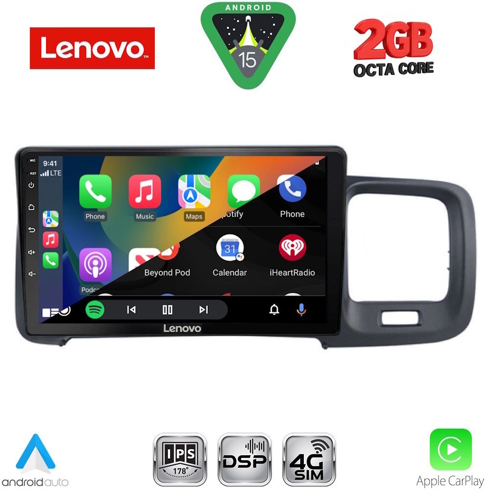 LENOVO LVF 5785_CPA (9inc) MULTIMEDIA TABLET for VOLVO S60 mod. 2010-2018 - LENOVO LVF 5785_CPA