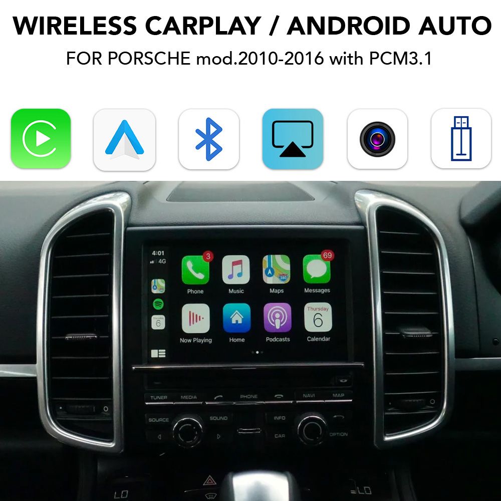 DIGITAL IQ PR 013W CPA (CARPLAY / ANDROID AUTO BOX for PORSCHE mod. 2010-2016 with PCM 3.1) - DIGITAL IQ PR 013W CPA