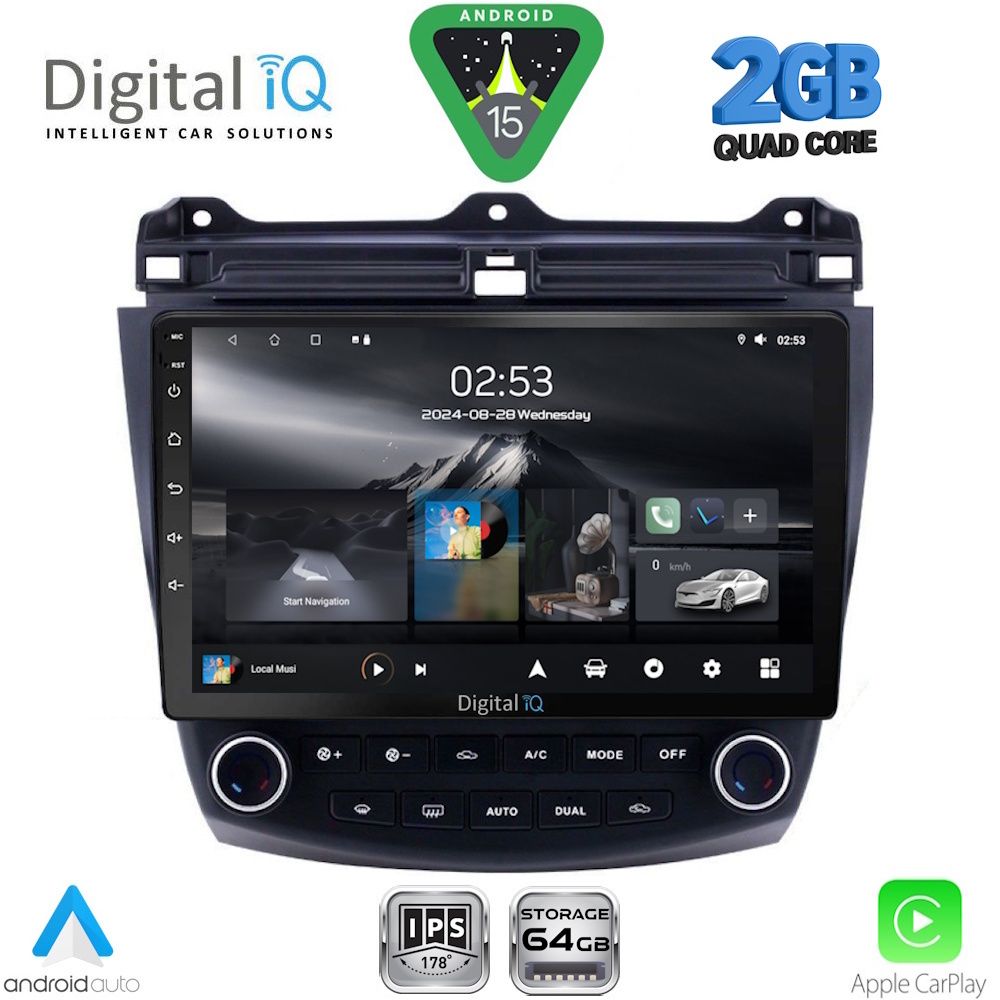 DIGITAL IQ RSD 1182_CPA (10inc) MULTIMEDIA TABLET for HONDA ACCORD mod. 2003-2007 - DIGITAL IQ RSD 1182_CPA