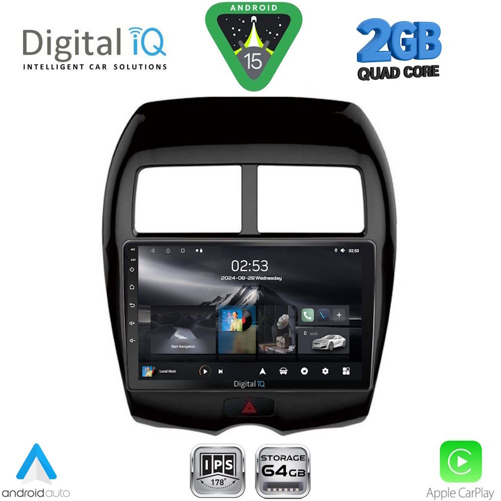 DIGITAL IQ RSD 1430_CPA (10inc) MULTIMEDIA TABLET for MITSUBISHI ASX mod. 2009-2019 - PEUGEOT 4008 mod. 2012-2018 - DIGITAL IQ RSD 1430_CPA