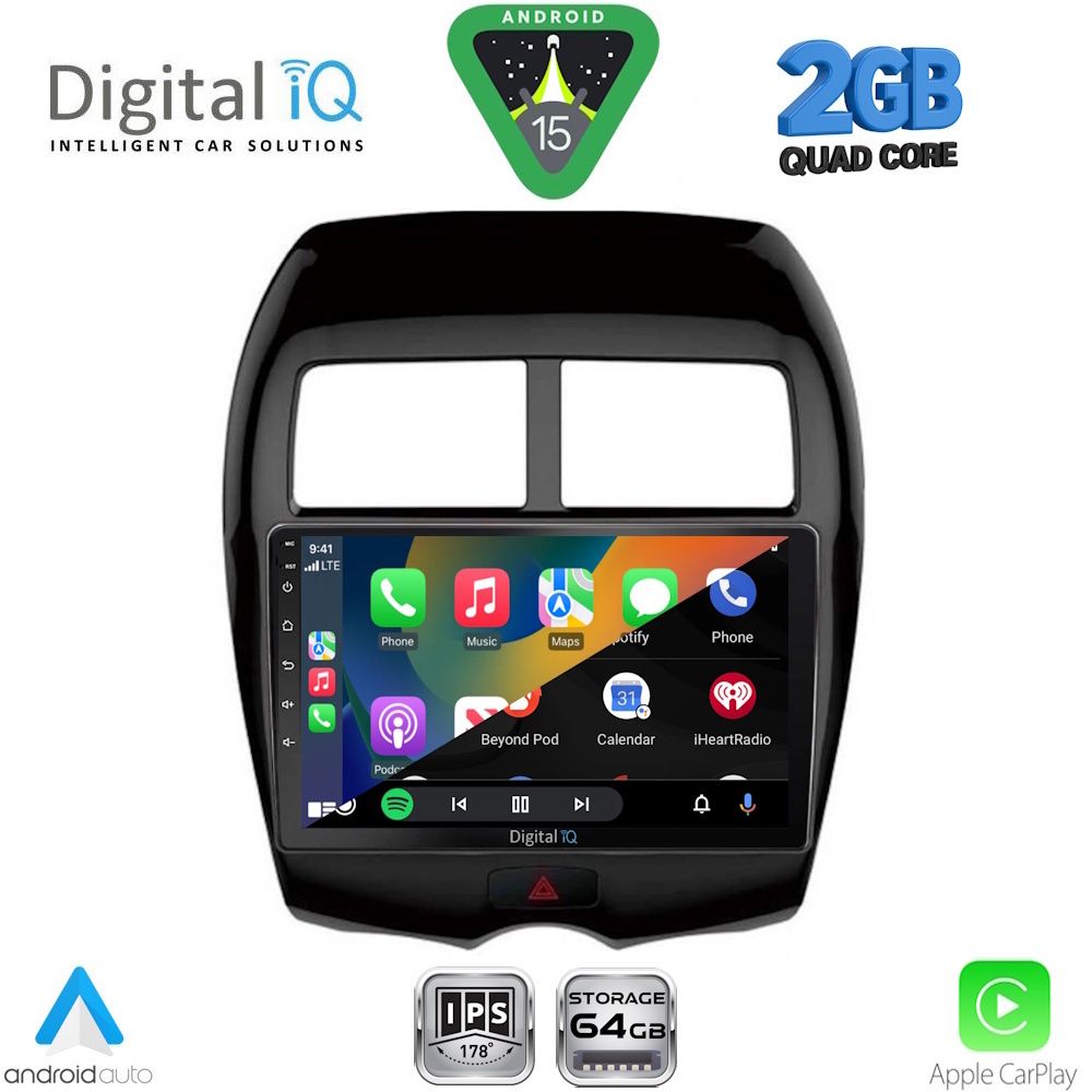 DIGITAL IQ RSD 1430_CPA (10inc) MULTIMEDIA TABLET for MITSUBISHI ASX mod. 2009-2019 - PEUGEOT 4008 mod. 2012-2018 - DIGITAL IQ RSD 1430_CPA
