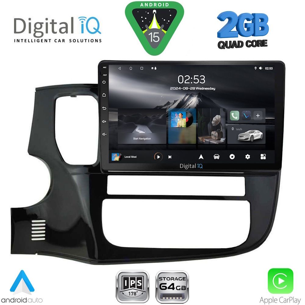 DIGITAL IQ RSD 1443_CPA (10inc) MULTIMEDIA TABLET for MITSUBISHI OUTLANDER mod. 2013-2020 - DIGITAL IQ RSD 1443_CPA