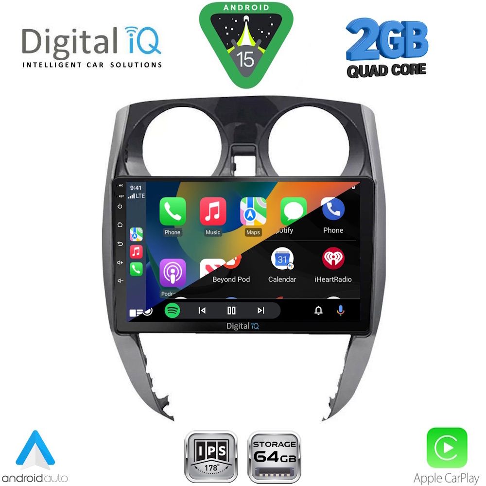 DIGITAL IQ RSD 1464_CPA (10inc) MULTIMEDIA TABLET for NISSAN NOTE mod. 2012-2020 - DIGITAL IQ RSD 1464_CPA