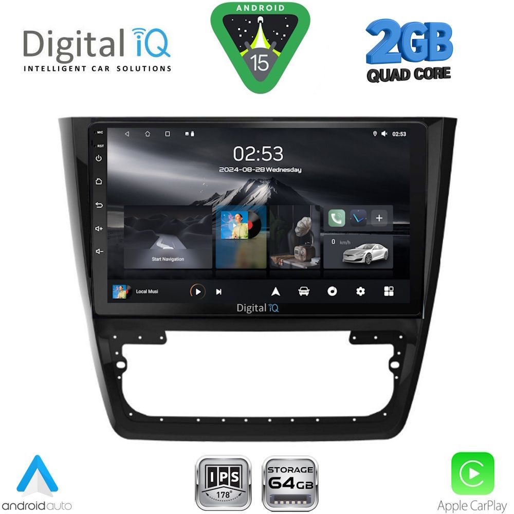 DIGITAL IQ RSD 1610_CPA (10inc) MULTIMEDIA TABLET for SKODA YETI mod. 2014-2017 - DIGITAL IQ RSD 1610_CPA