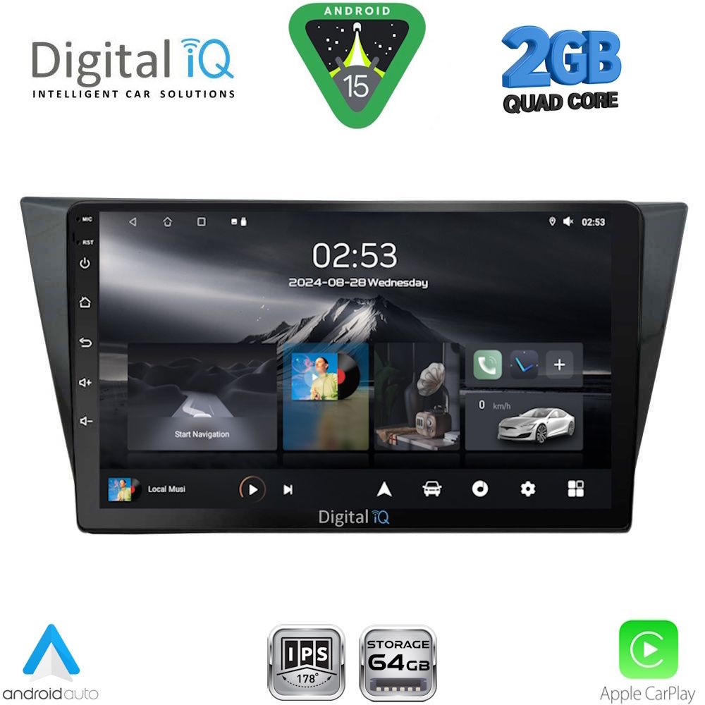DIGITAL IQ RSD 1761_CPA (10inc) MULTIMEDIA TABLET for VW TIGUAN mod. 2016-2026 - DIGITAL IQ RSD 1761_CPA