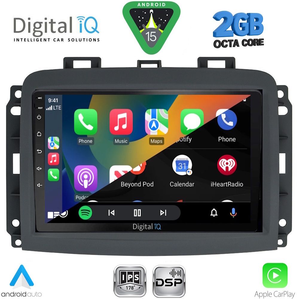 DIGITAL IQ RSF 4132_CPA (10inc) MULTIMEDIA TABLET for FIAT 500L mod. 2012-2024