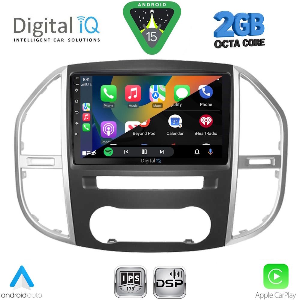 DIGITAL IQ RSF 4429_CPA (10inc) MULTIMEDIA TABLET for MERCEDES VITO – VIANO  (W447) mod. 2015-2024 - DIGITAL IQ RSF 4429_CPA