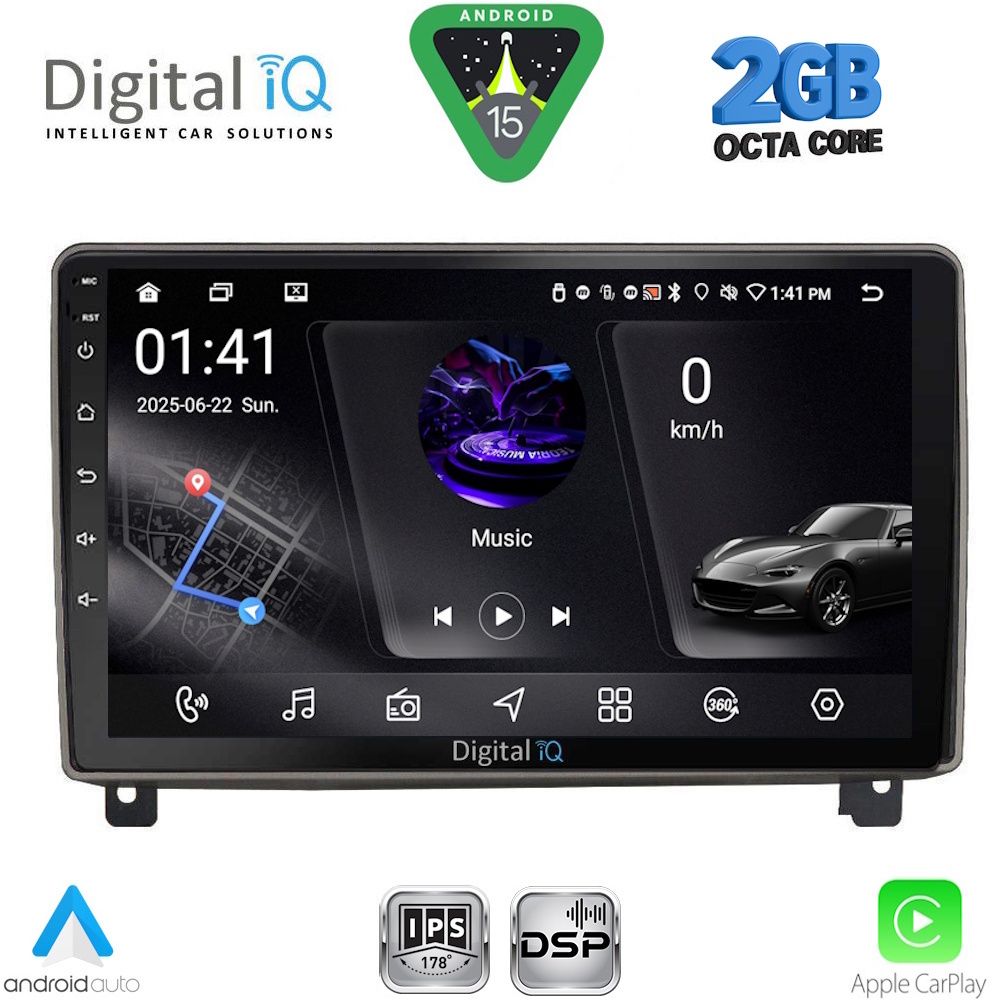 DIGITAL IQ RSF 4517_CPA (9inc) MULTIMEDIA TABLET for PEUGEOT 407 mod. 2004-2011 - DIGITAL IQ RSF 4517_CPA