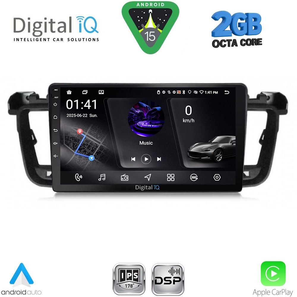 DIGITAL IQ RSF 4518_CPA (9inc) MULTIMEDIA TABLET for PEUGEOT 508 mod. 2010-2016 - DIGITAL IQ RSF 4518_CPA