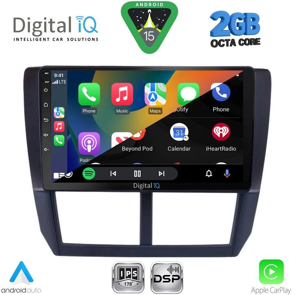 DIGITAL IQ RSF 4662_CPA (9inc) MULTIMEDIA TABLET for SUBARU FORESTER - IMPREZA - XV mod. 2008-2013 - DIGITAL IQ RSF 4662_CPA