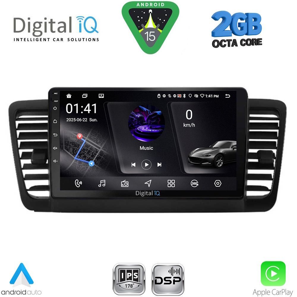 DIGITAL IQ RSF 4665_CPA (9inc) MULTIMEDIA TABLET for SUBARU LEGACY - OUTBACK mod. 2002-2008 - DIGITAL IQ RSF 4665_CPA