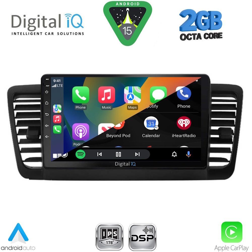 DIGITAL IQ RSF 4665_CPA (9inc) MULTIMEDIA TABLET for SUBARU LEGACY - OUTBACK mod. 2002-2008 - DIGITAL IQ RSF 4665_CPA