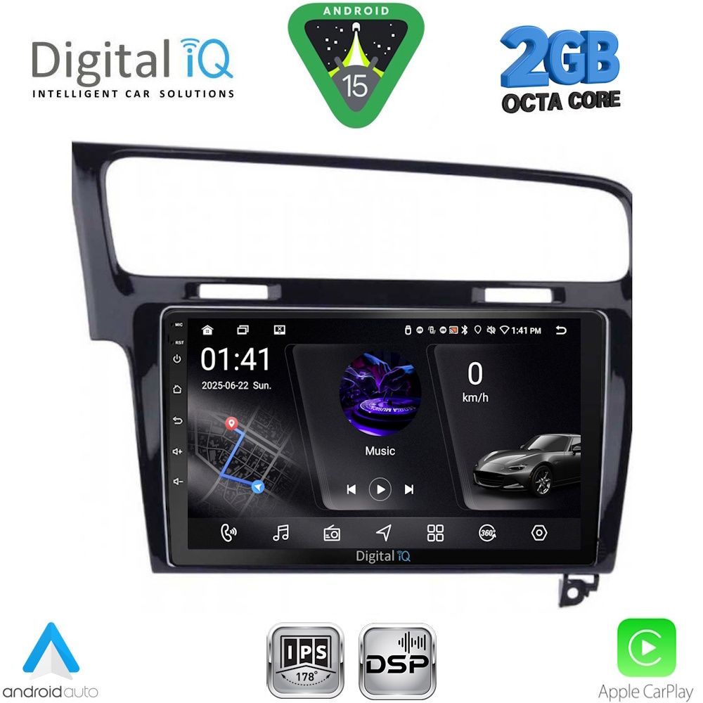 DIGITAL IQ RSF 4747BL_CPA (10inc) MULTIMEDIA TABLET for VW GOLF 7 mod. 2013-2020 - DIGITAL IQ RSF 4747BL_CPA