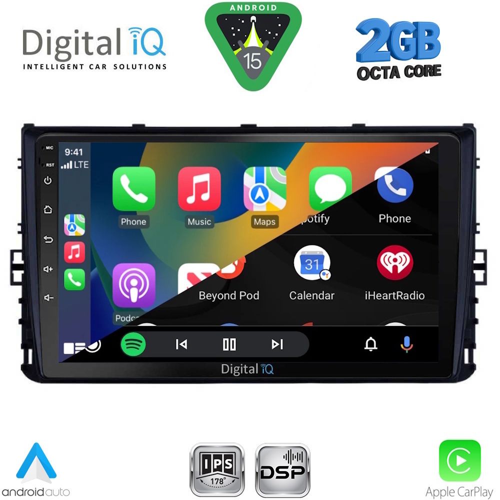 DIGITAL IQ RSF 4758_CPA (9inc) MULTIMEDIA TABLET for VW POLO – TROC – TCROSS mod. 2017-2026 - DIGITAL IQ RSF 4758_CPA