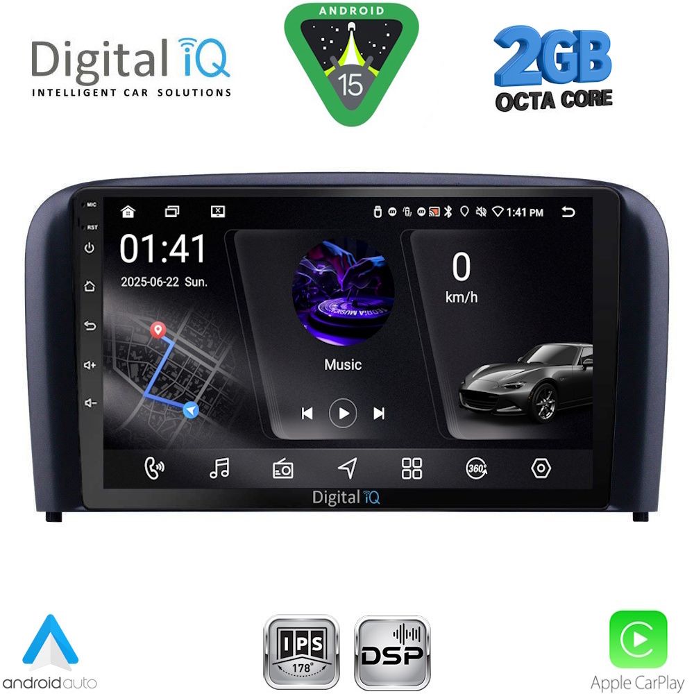 DIGITAL IQ RSF 4786_CPA (9inc) MULTIMEDIA TABLET for VOLVO S80 mod. 1999-2006 - DIGITAL IQ RSF 4786_CPA