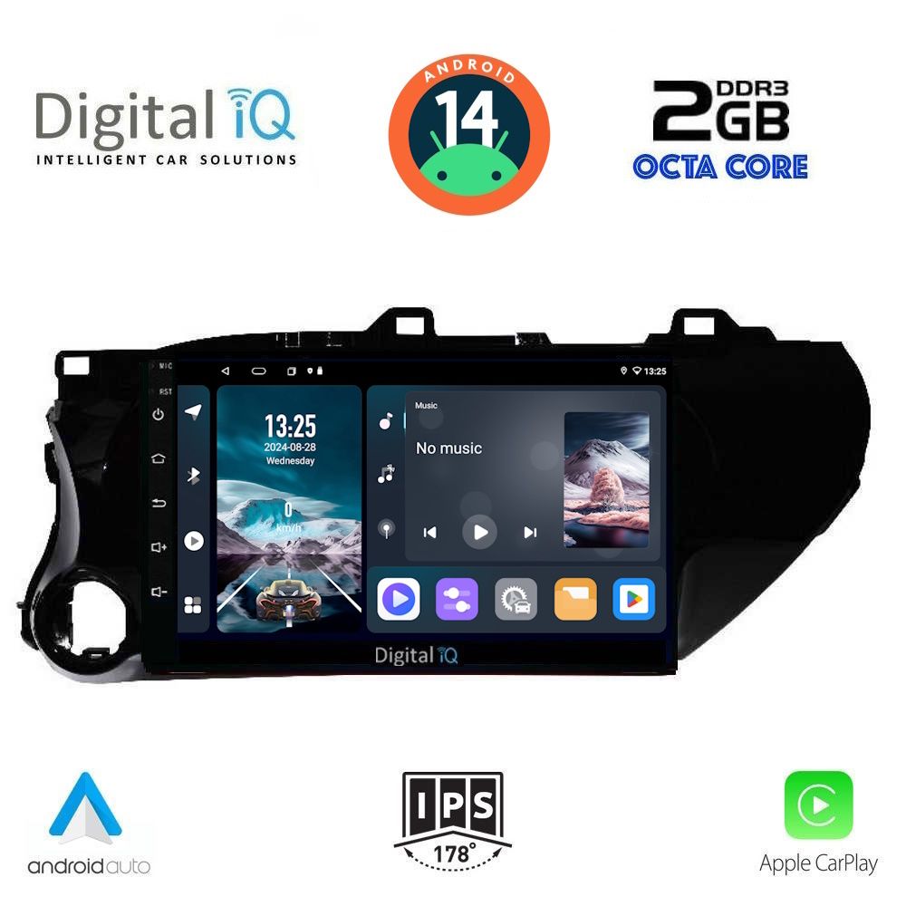 DIGITAL IQ RSF 4721_CPA (10inc) MULTIMEDIA TABLET for TOYOTA HILUX mod. 2017-2026 - DIGITAL IQ RSF 4721_CPA