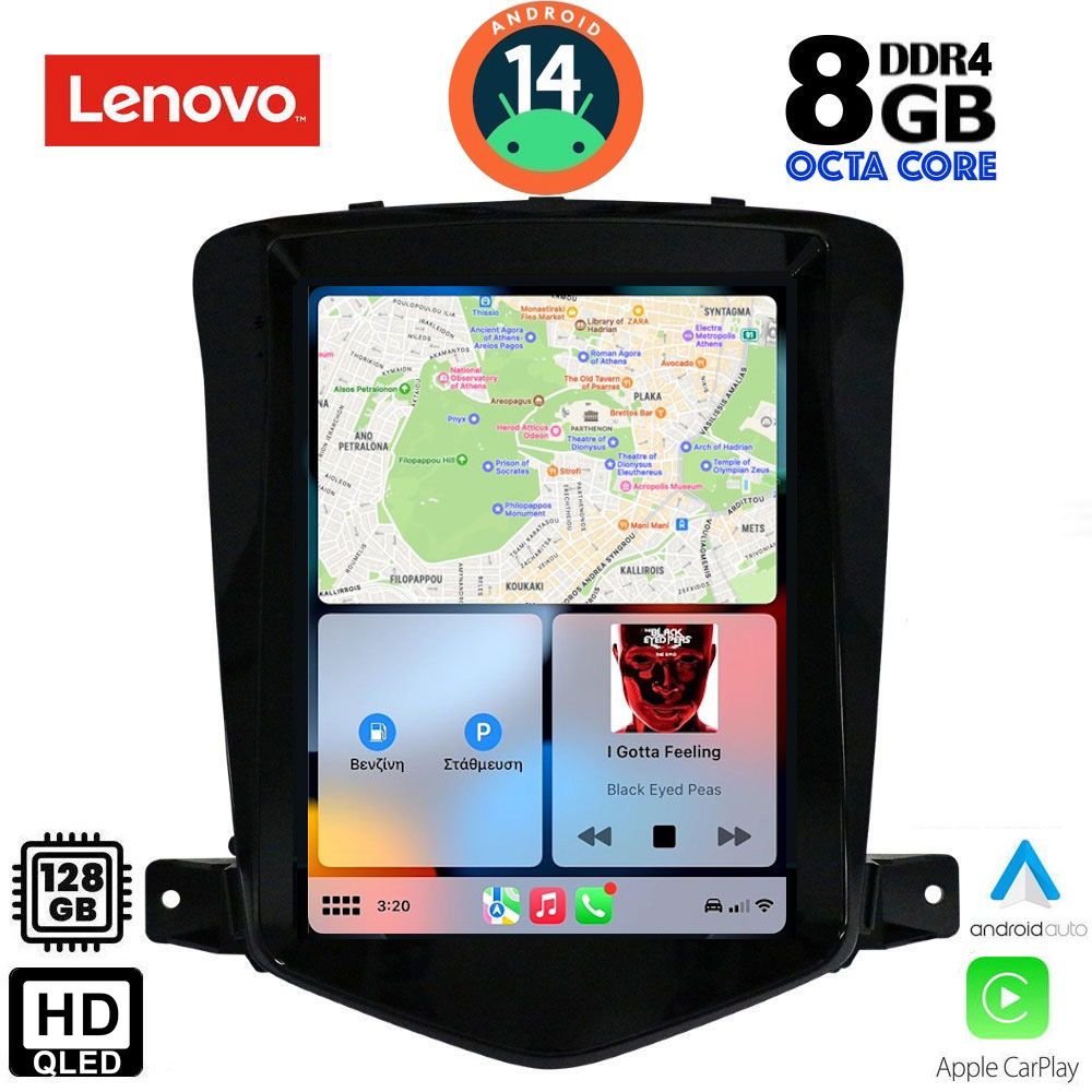 LENOVO SSW 10925_CPA TESLA STYLE for CHEVROLET CRUZE mod. 2008-2012