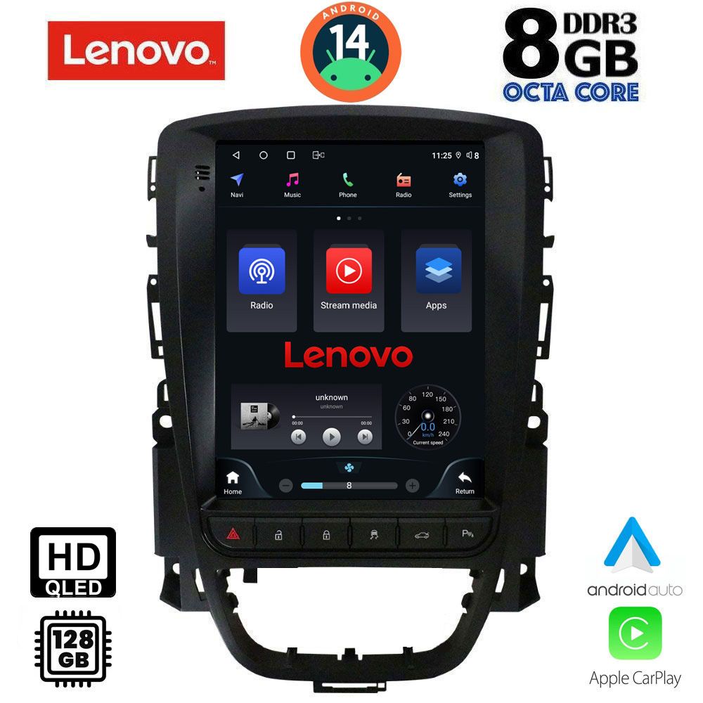 LENOVO SSW 10972_CPA TESLA STYLE for OPEL ASTRA J mod. 2011-2016