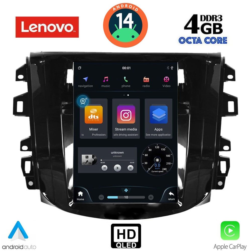 LENOVO SSX 9856_CPA TESLA STYLE for NISSAN NAVARA mod. 2016-2025 - LENOVO SSX 9856_CPA