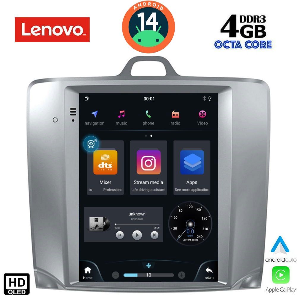 LENOVO SSX 9956_CPA TESLA STYLE for FORD FOCUS mod. 2004-2011 - LENOVO SSX 9956_CPA