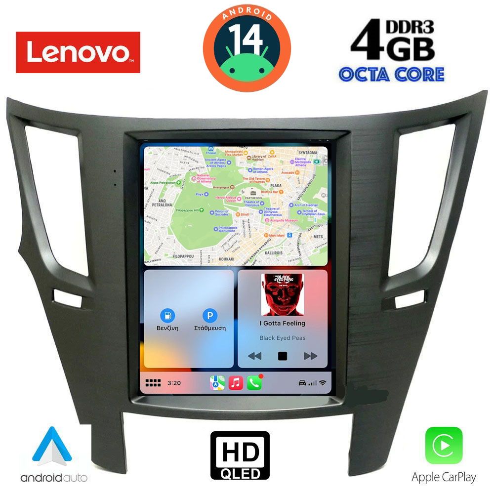 LENOVO SSX 9962_CPA TESLA STYLE  for SUBARU LEGACY - OUTBACK mod. 2009-2014 - LENOVO SSX 9962_CPA