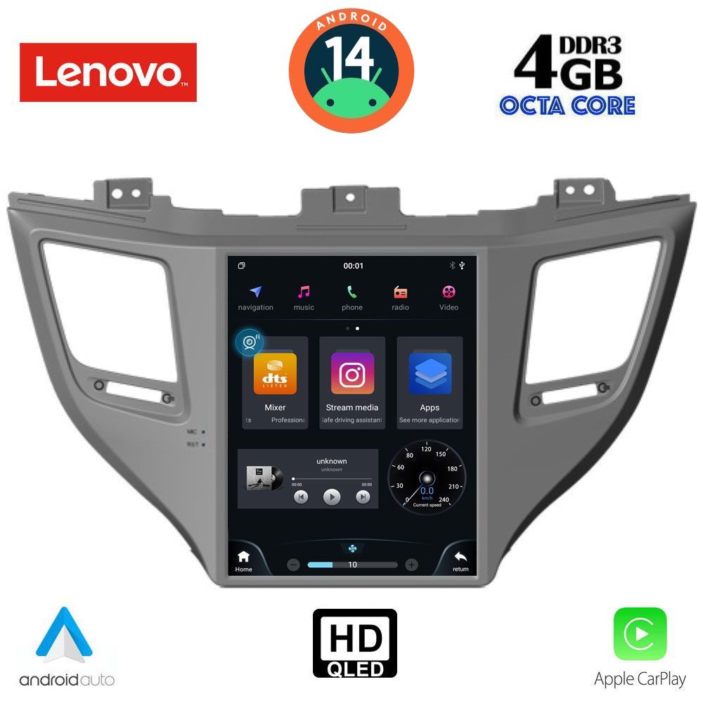 LENOVO SSX 9997_CPA TESLA STYLE for HYUNDAI TUCSON mod. 2015-2019