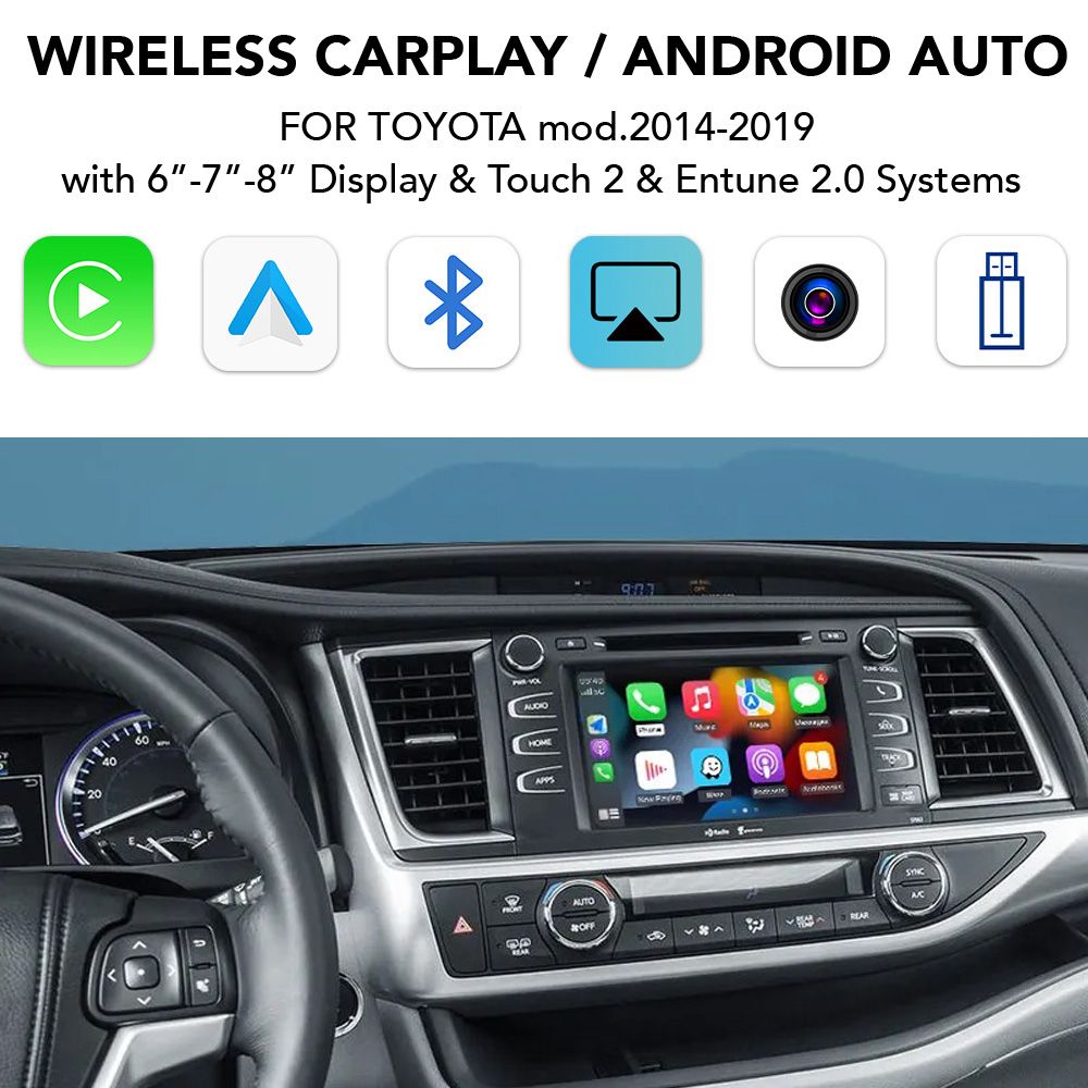 DIGITAL IQ TΥ 280_CPA (WIRELESS CARPLAY / ANDROID AUTO BOX for TOYOTA mod. 2014-2019 with Touch 2 & Entune 2 System)