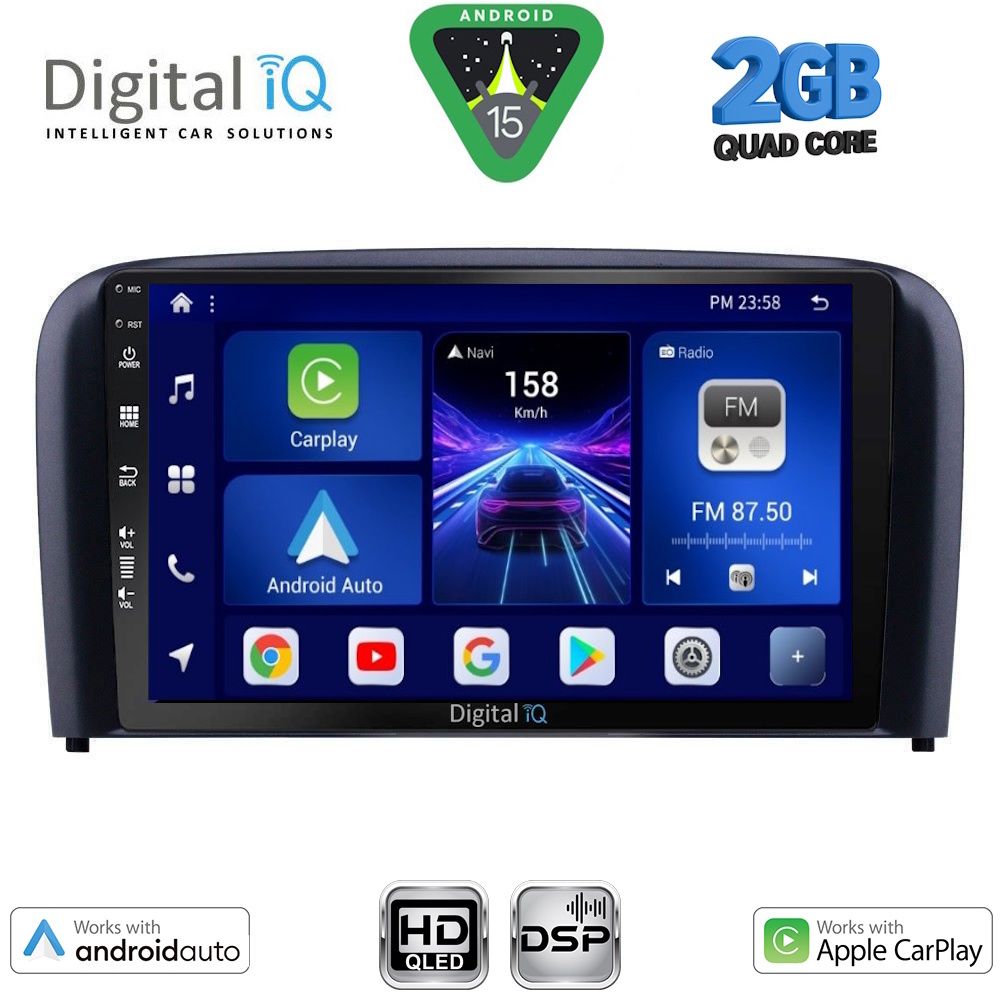 DIGITAL IQ BXC 3786_CPAA (9inc) MULTIMEDIA TABLET for VOLVO S80 mod. 1998-2006 - DIGITAL IQ BXC 3786_CPAA