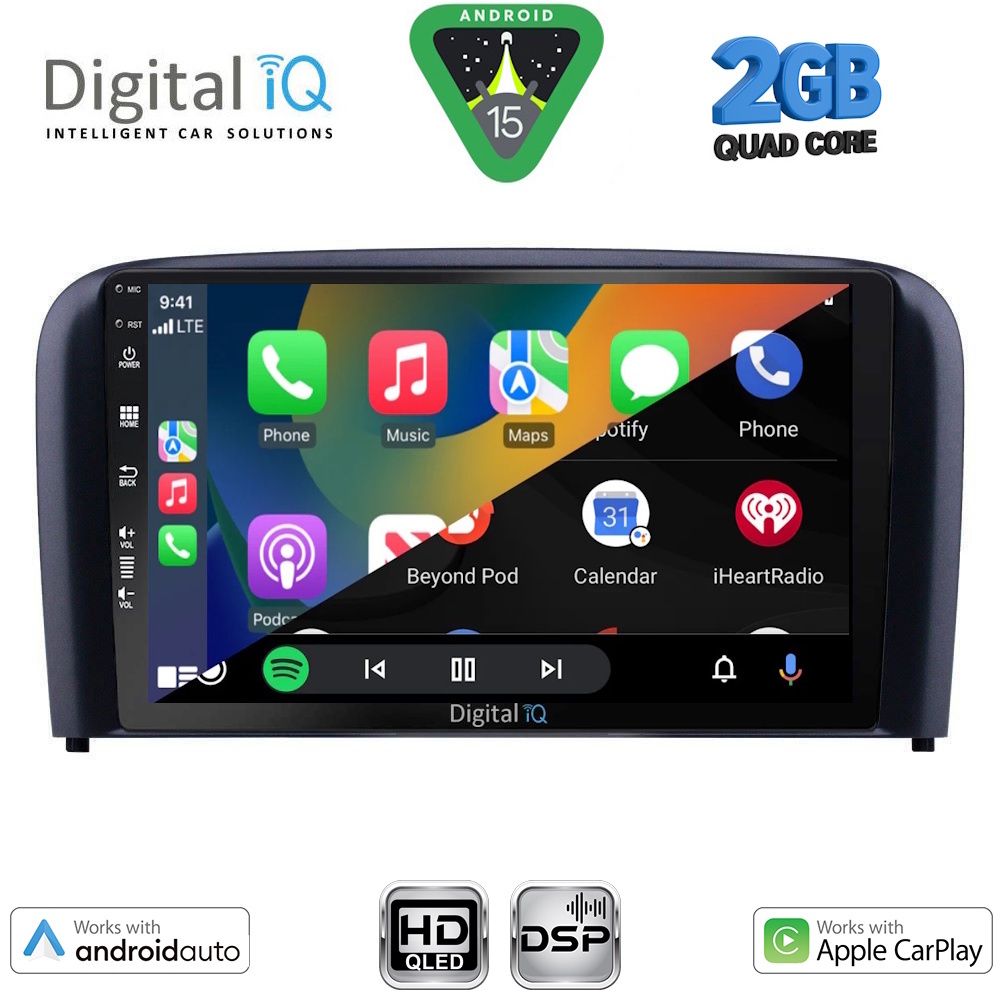 DIGITAL IQ BXC 3786_CPAA (9inc) MULTIMEDIA TABLET for VOLVO S80 mod. 1998-2006 - DIGITAL IQ BXC 3786_CPAA