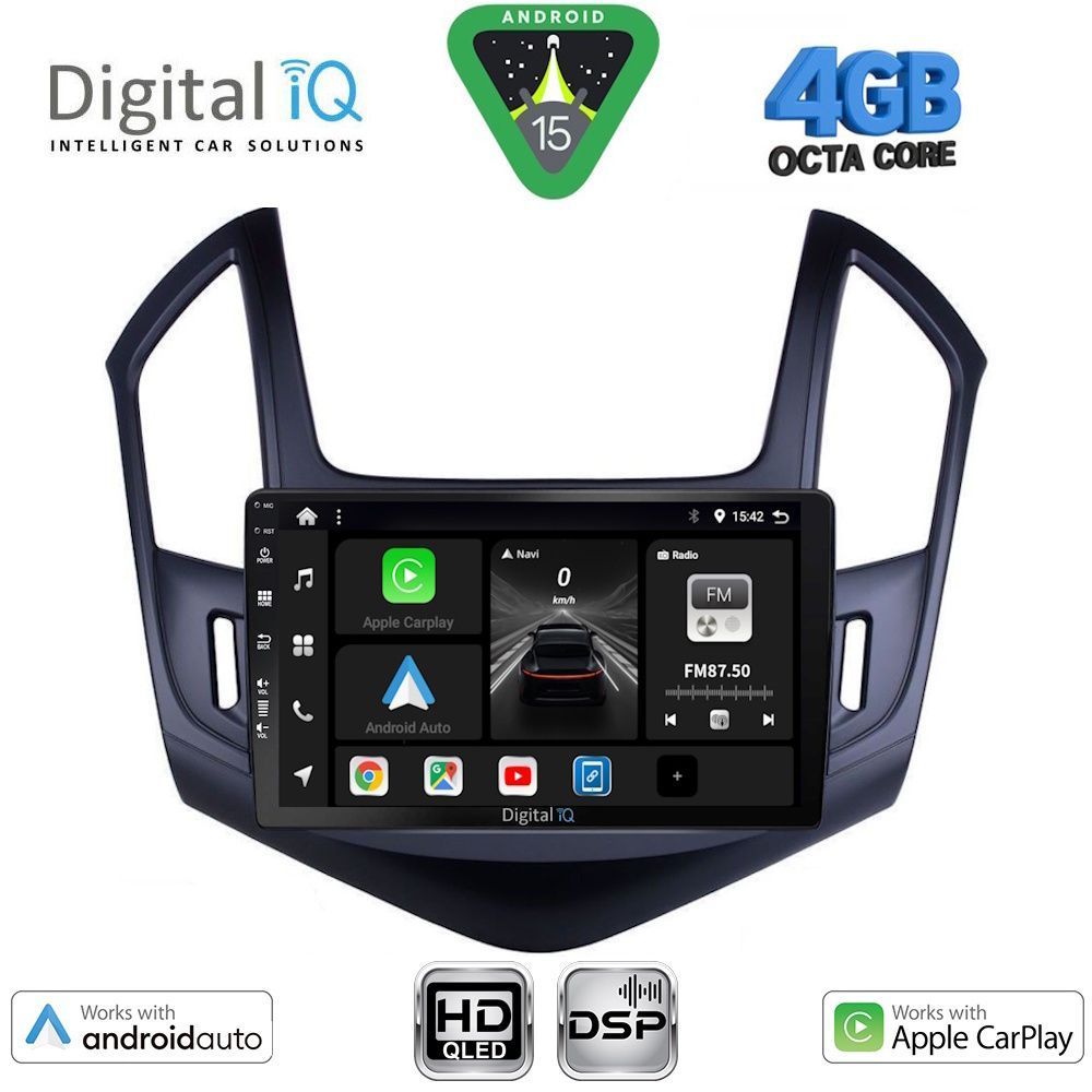 DIGITAL IQ BXF 6077_CPAA (9inc) MULTIMEDIA TABLET for CHEVROLET CRUZE mod. 2013-2015 - DIGITAL IQ BXF 6077_CPAA