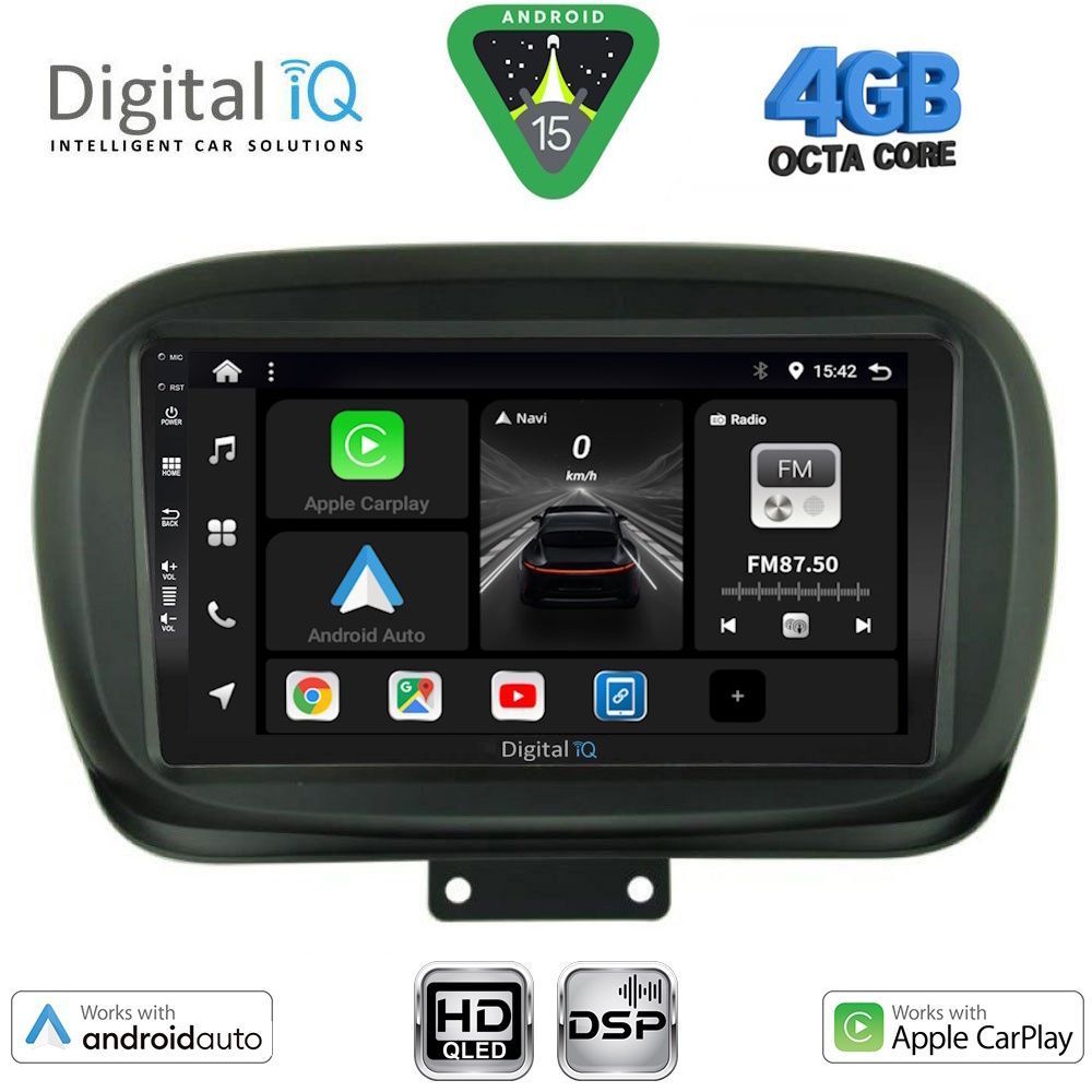 DIGITAL IQ BXF 6134_CPAA (9inc) MULTIMEDIA TABLET for FIAT 500Χ mod. 2014-2024